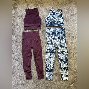 Two-Piece Seamless Workout Sets | Size M (Set of 2)